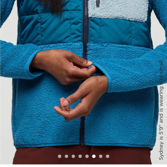 Cotopaxi Women's Medium Trico Hybrid Jacket Abyss Lake Blue NWT Hood Fleece - Picture 7 of 14